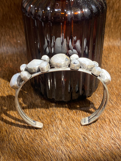 Lenten Multi Shape White Buffalo Cuff