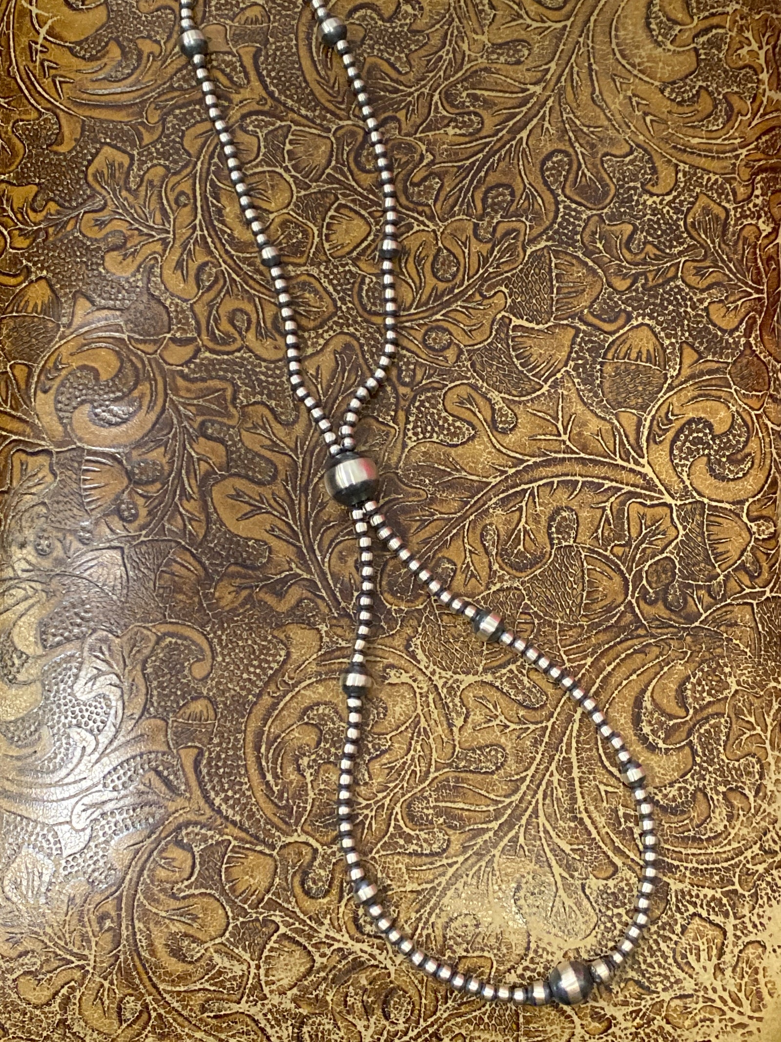 Bristol 4mm Varied Navajo Pearl Loop Necklace - 30"