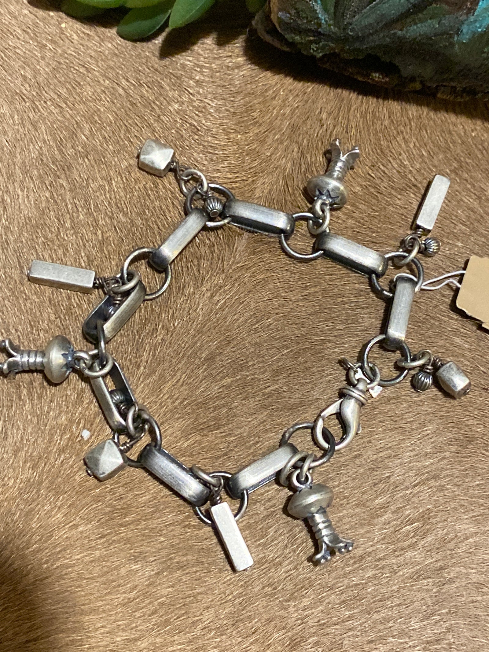 Revival Fluted Blossom Charm Bracelet