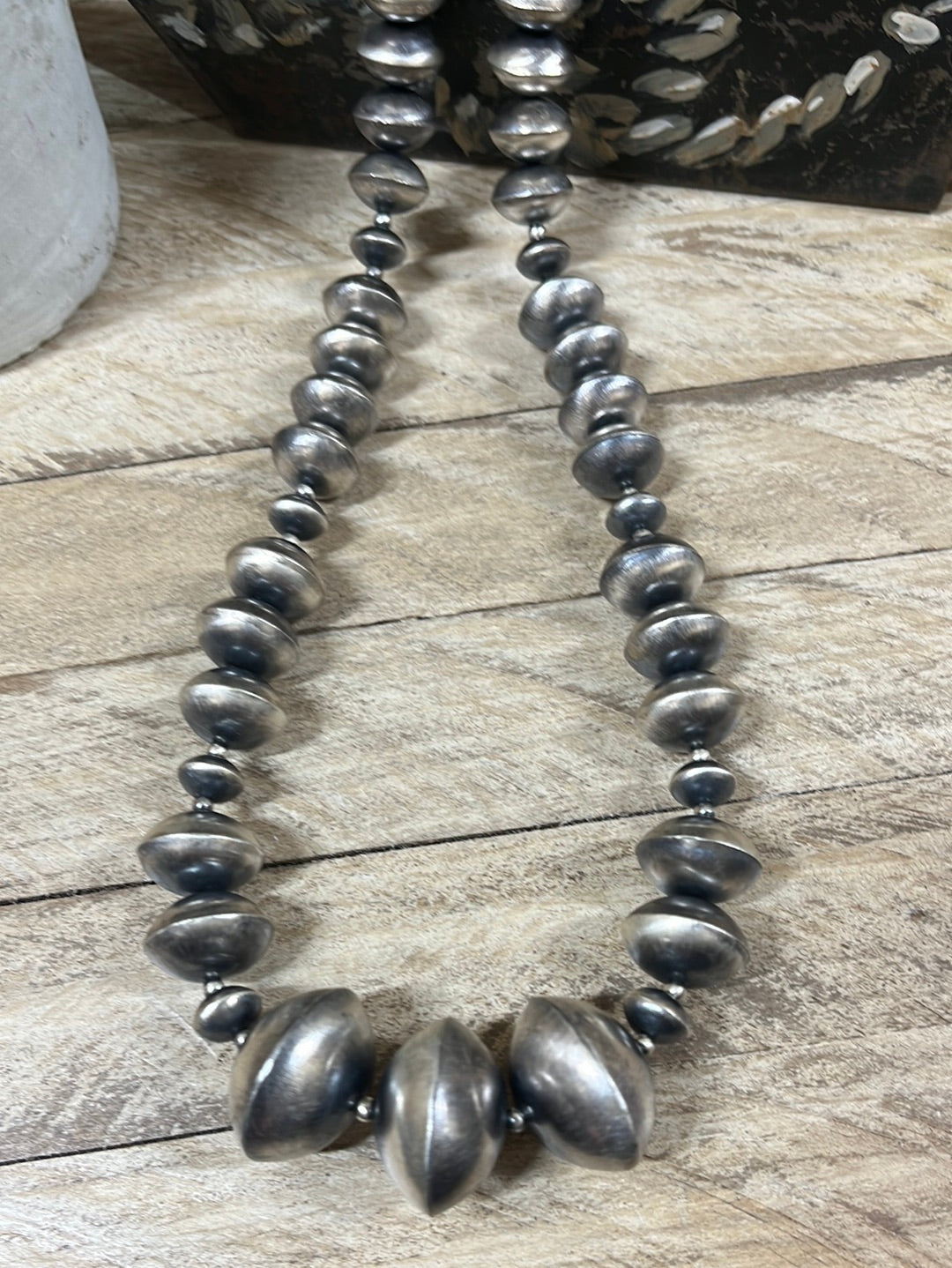 Swayze Varied Saucer Necklace 24"