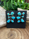Alexa Kingman Turquoise Stacked Stone  Post Earrings