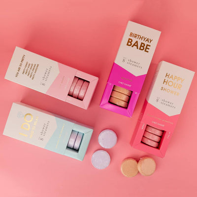 Happy Hour Shower Shower Steamers - Blood Orange Grapefruit - Set of 8 Tabs