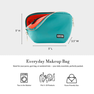 Everyday Makeup Bag — Small Machine Washable Cosmetic Bag