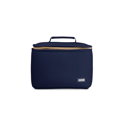 Neoprene Small Train Case- Machine Washable Cosmetic Bag
