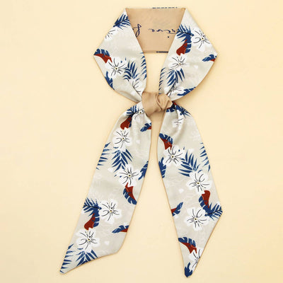 Chic Floral Letter Twilly Scarf Gift Wrap