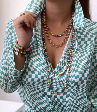 Sarina POP Necklace: Antique Gold