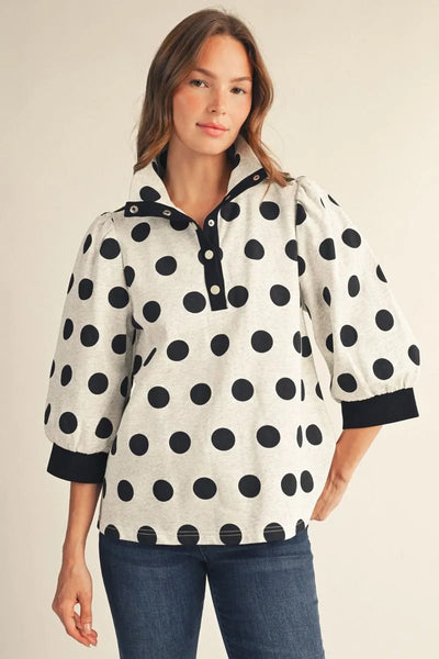 Fran Polka Dot Pullover