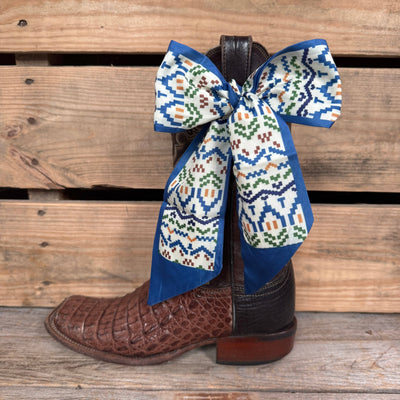 Blue and Green Western Skinny Mini Wild Rag Scarf / Cowgirl Necktie #TW122