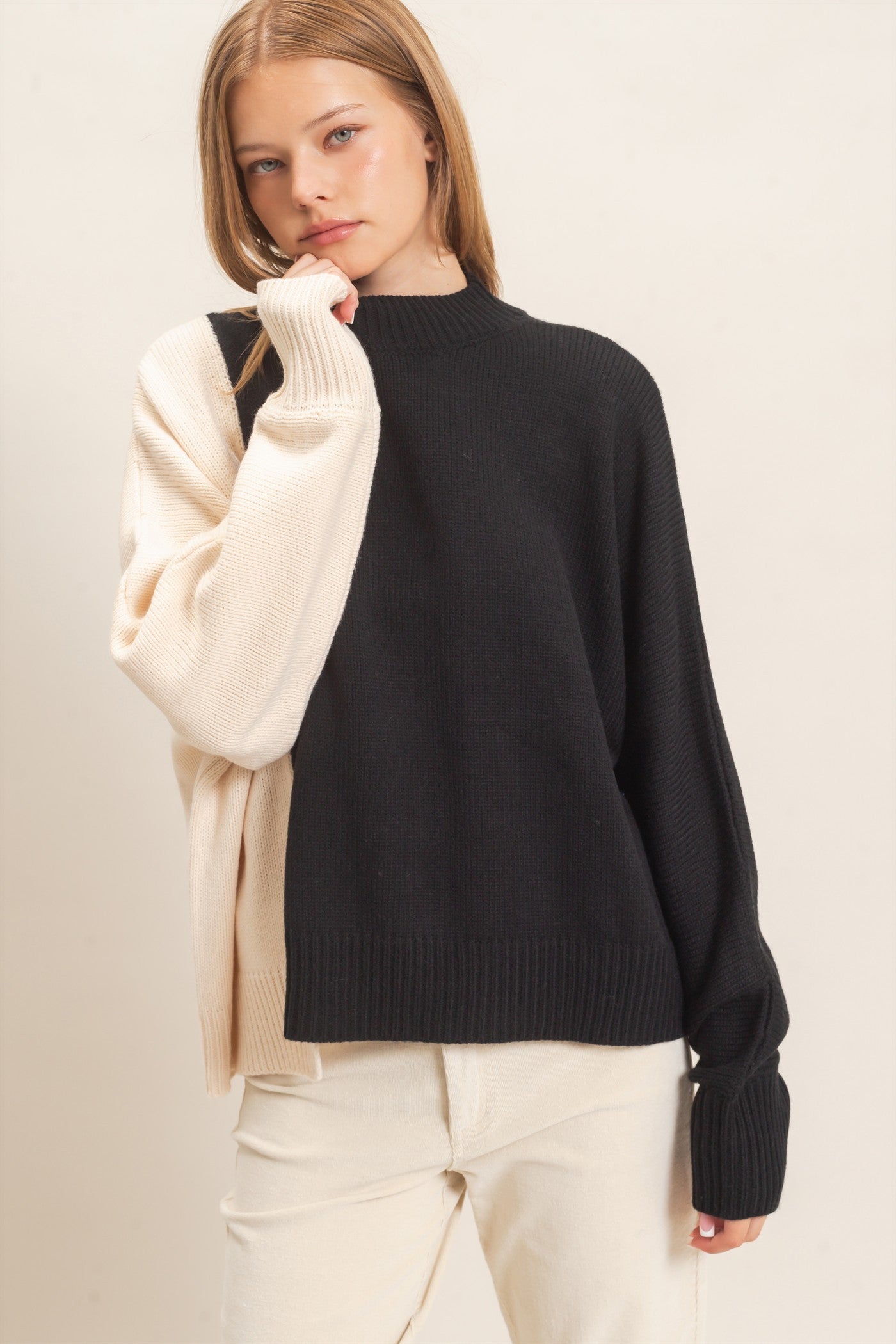 Ginger Two Tone Sweater