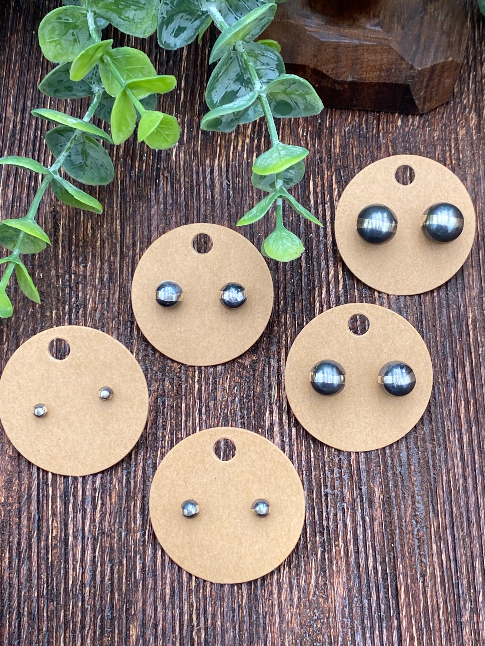 Navajo Pearl Stud Earrings