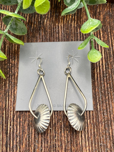 Kiera Sterling Teardrop Sliding Saucer Earrings