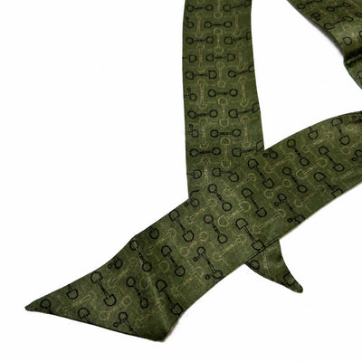 Western 100% Silk Twilly Ribbon Scarves
