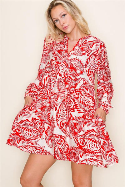 Ruby Floral Printed Dress