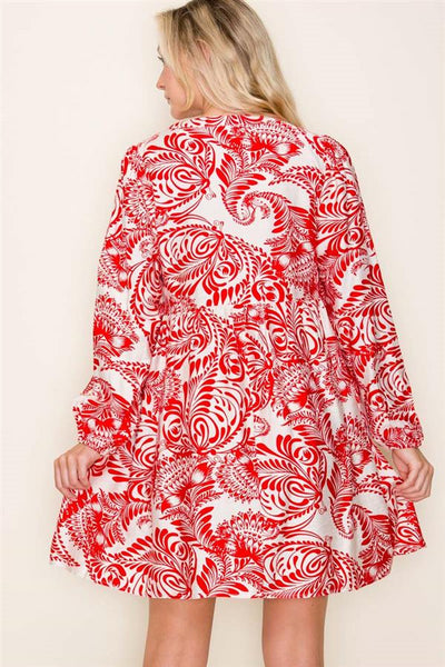 Ruby Floral Printed Dress