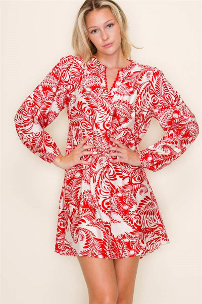 Ruby Floral Printed Dress