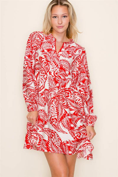 Ruby Floral Printed Dress