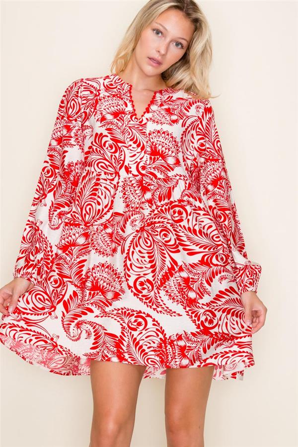 Ruby Floral Printed Dress