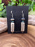 Vienna Navajo Pearl, Turquoise & Cylinder Bead Earrings - 2.5"