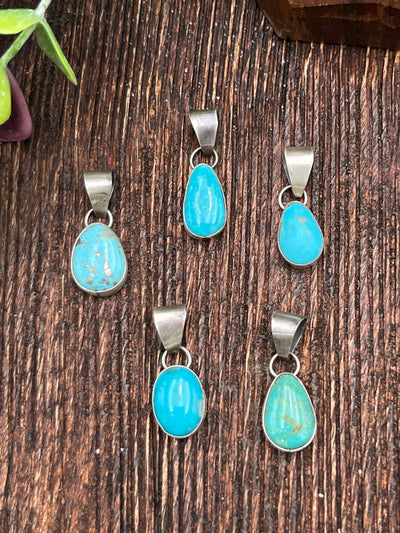 Jeston Simple Sterling Turquoise Pendant