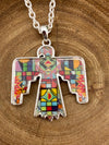 Grisel Fashion Aztec Thunderbird Necklace & Fish Hook Earrings