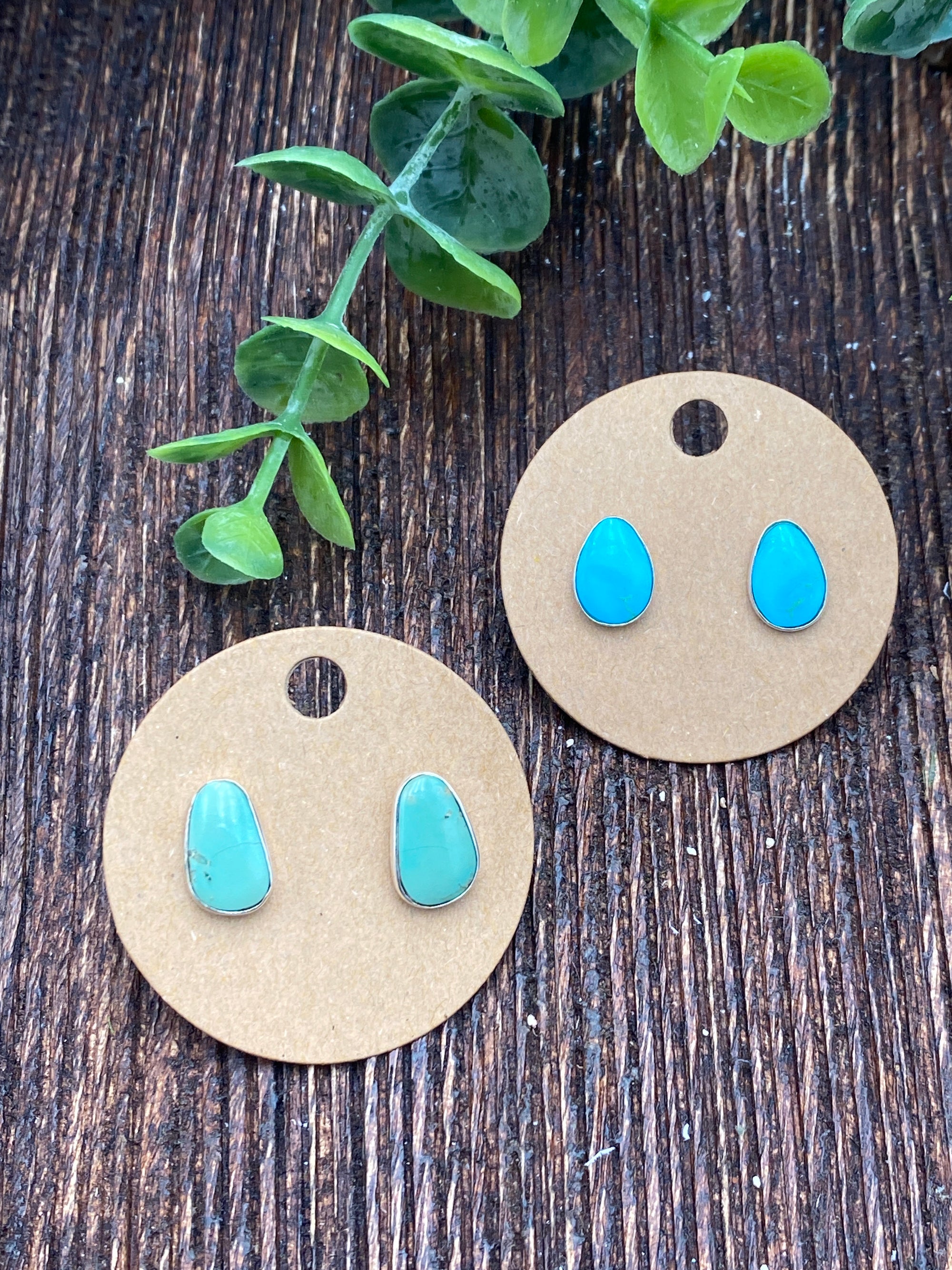 Paula Sterling Post Turquoise Earrings