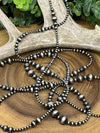 Vanity Sterling Varied Navajo Pearl Necklace - 60"