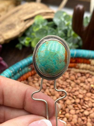 Williamson Sterling Turquoise Hair Pin