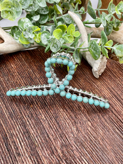 Faux Pearl Claw Clip