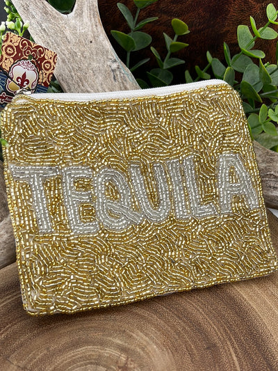 Beaded Party Beverage Pouch