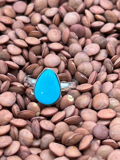 Honor Single Stone Turquoise Sterling Rings