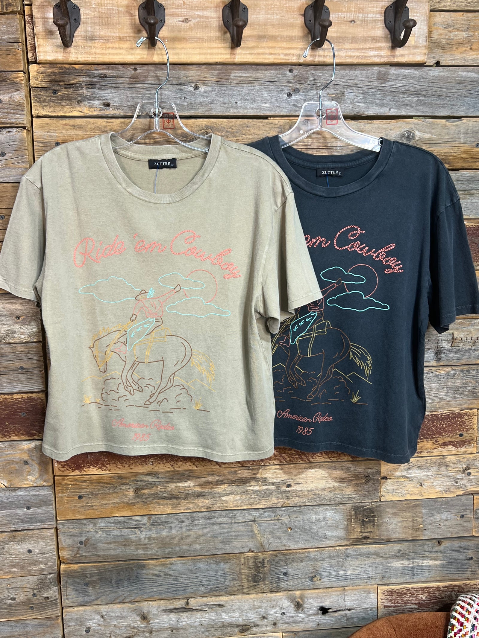 Cropped Puff Ride Em Cowboy