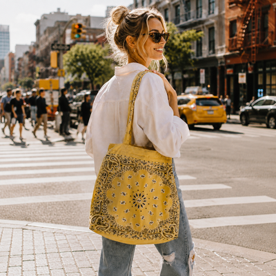 Ellison+Young Bandana Market Tote Bag