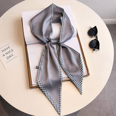 Women’s Long Silk Scarf – Stylish Neck Accessory_CWASC03144