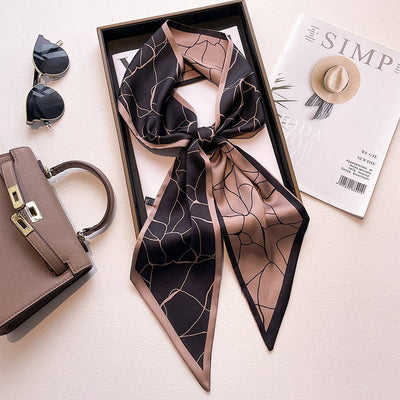 Women’s Long Silk Scarf – Stylish Neck Accessory_CWASC03144