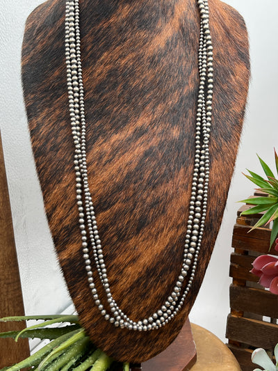 Triple Strand Sterling Necklace