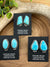 KIngman Turquoise Single Stone Earrings