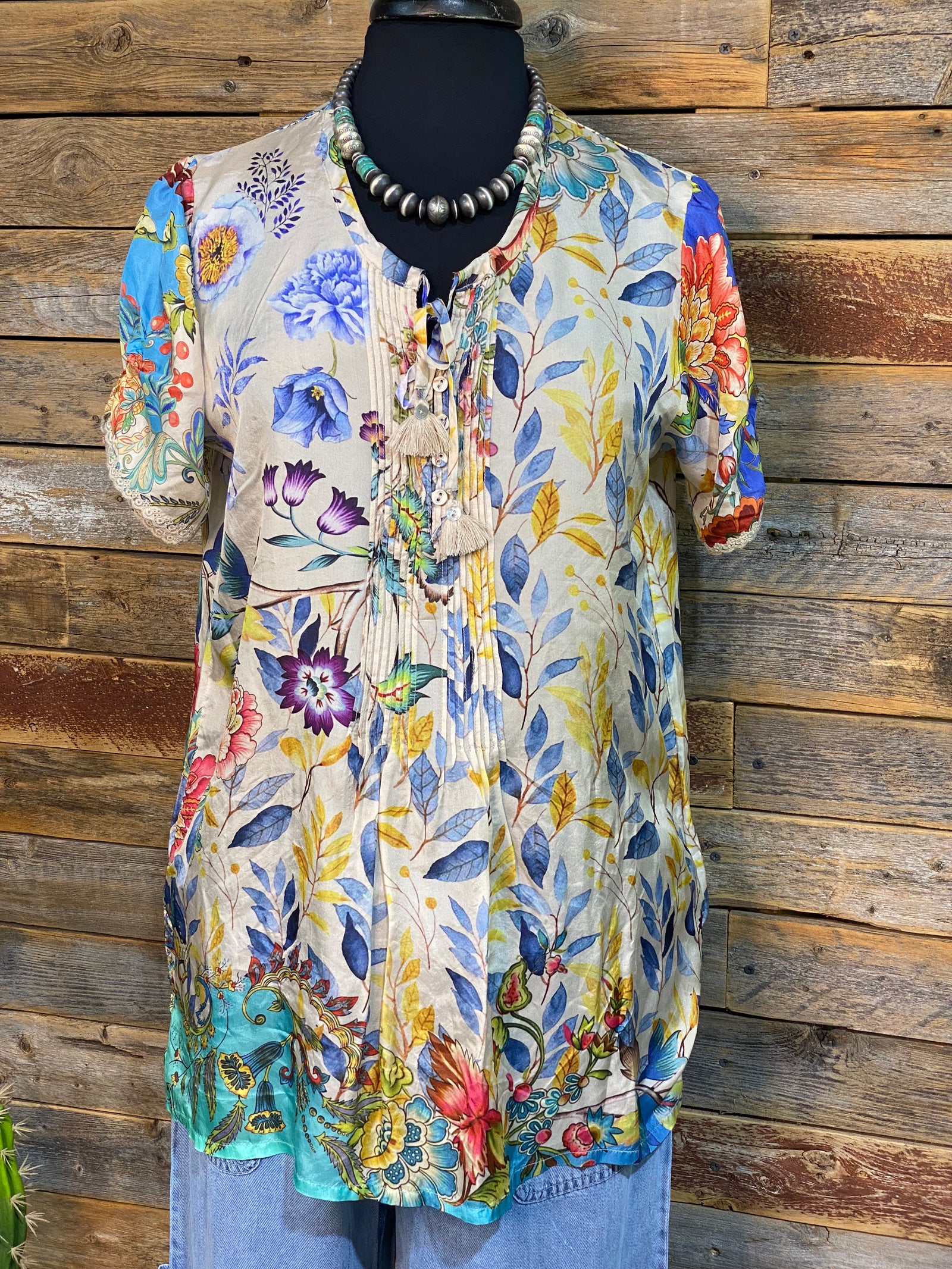 Johnny Was Blue Mai Tunic