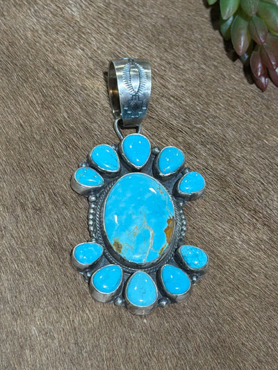 Mentor Assorted Sterling #8 Turquoise Pendants