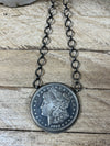 1921 E. Pluribus Unum Coin Sterling Link Chain - 20"