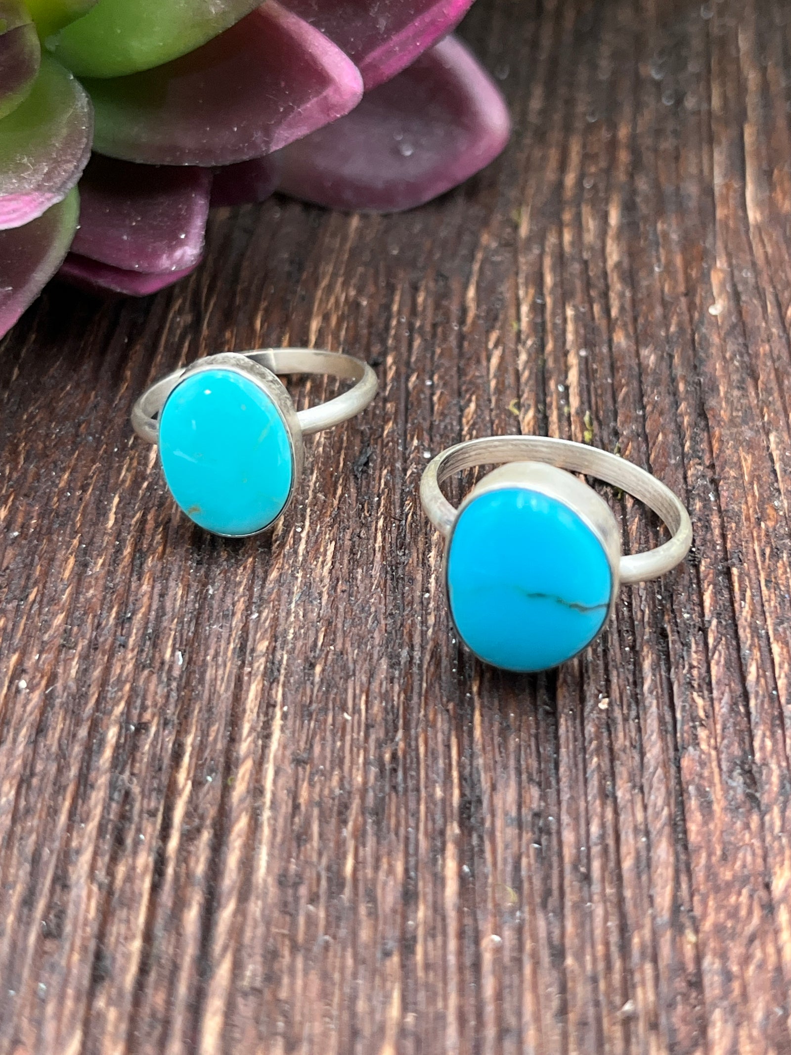 Cora Classic Sterling Turquoise Oval Ring