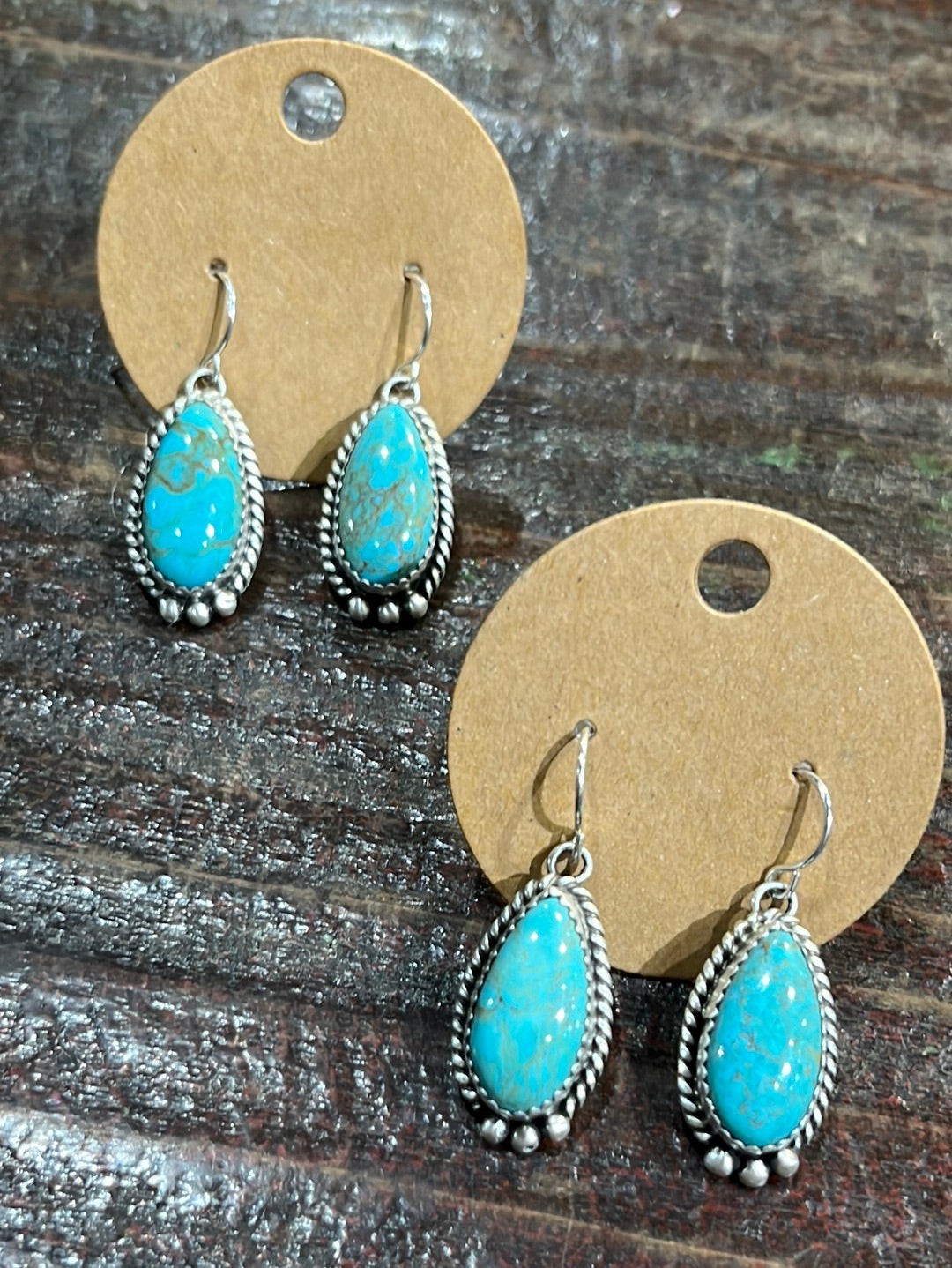 Cassie Sterling and Turquoise Earrings