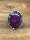 Stella Notched Purple Spiny Oyster Ring