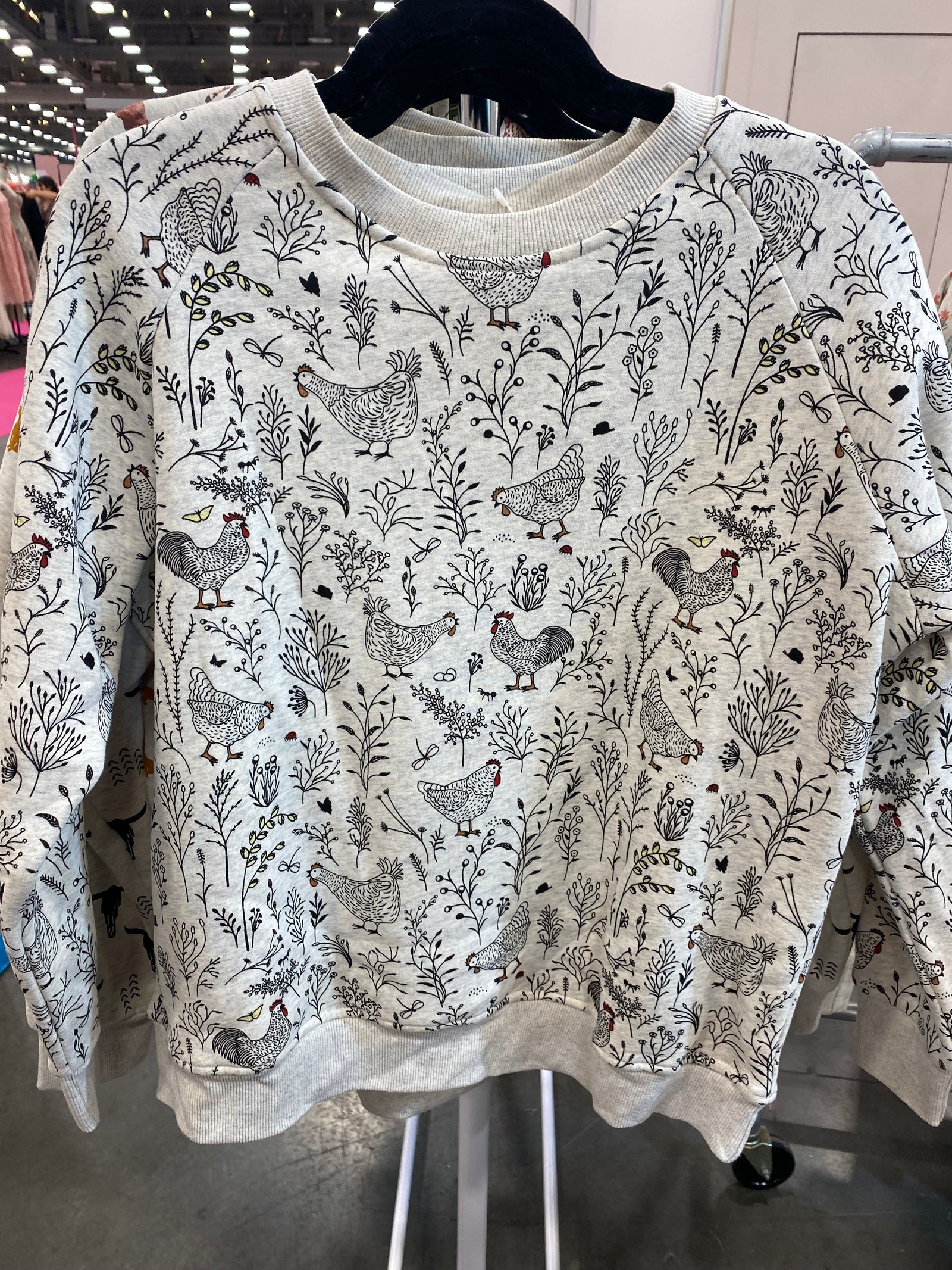 Chicken Floral Sweatshirt