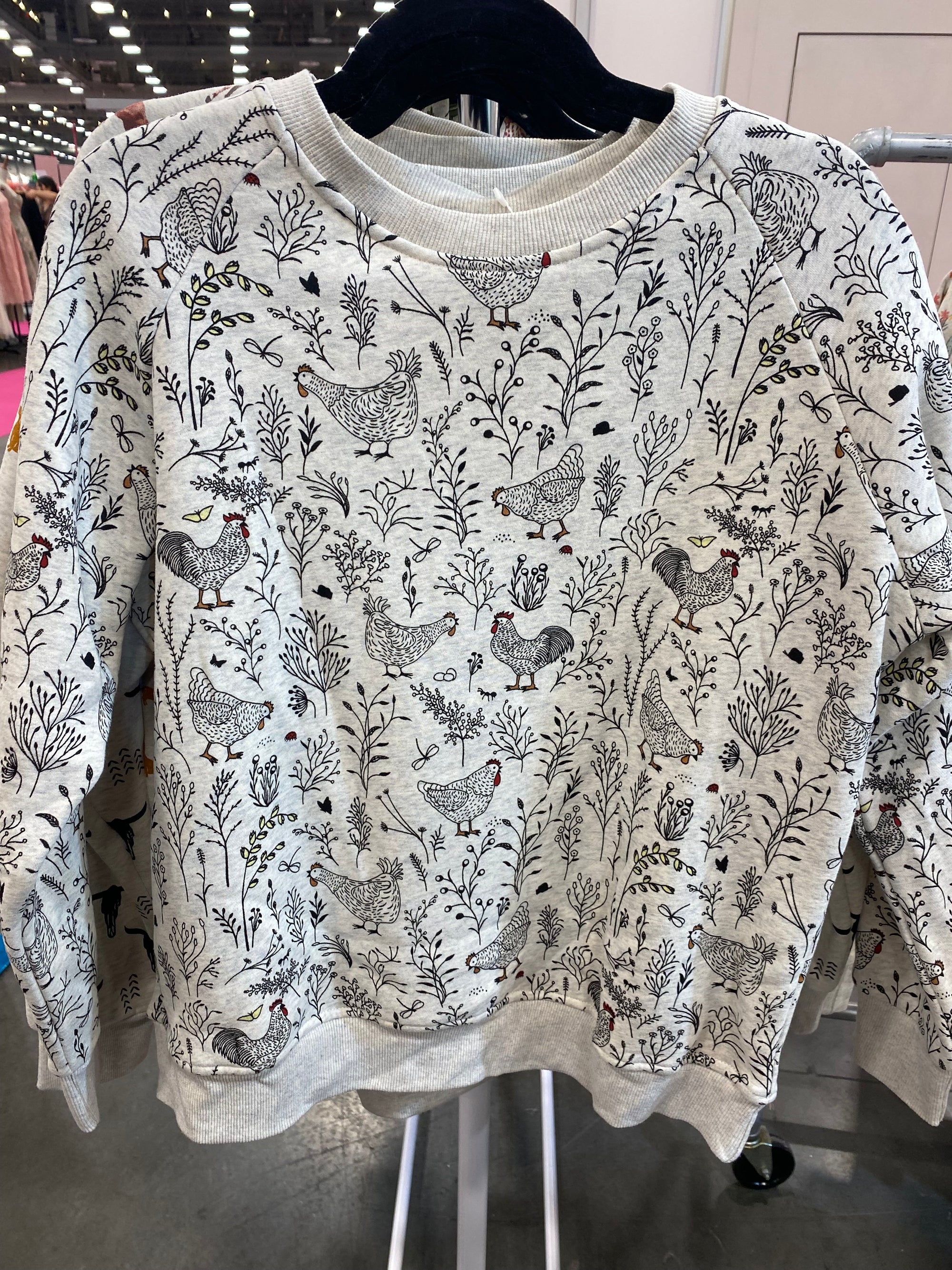 Chicken Floral Sweatshirt