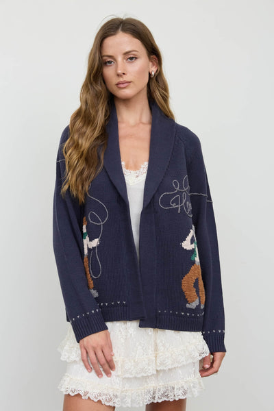 Howdy Embroidered Cardigan