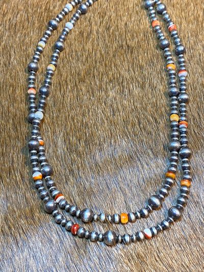 Mountain Home Varied Navajo Pearl & Bead Necklace - 16"