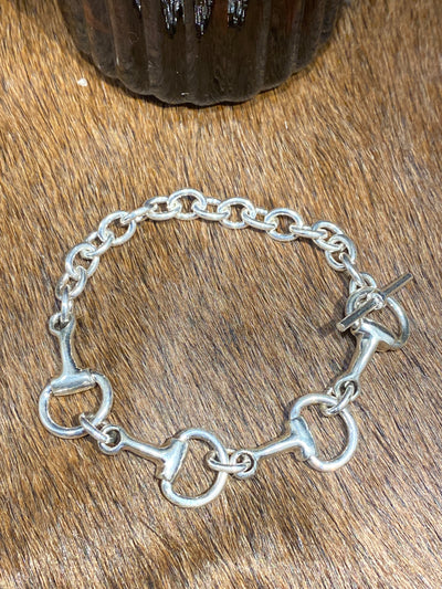 Link Horse Bit Sterling Bracelet