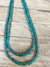 Out to Sea Turquoise Cylinder Bead Necklace - 18"