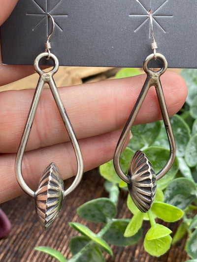 Kiera Sterling Teardrop Sliding Saucer Earrings