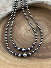 Eclipse Varied Navajo Pearl & Gemstone Necklace -Spiny Purple